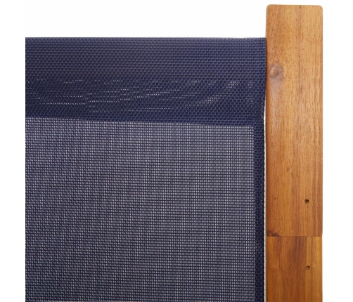 Biombo divisor de 4 paneles azul oscuro 280x180 cm