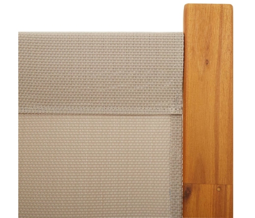 Biombo divisor de 3 paneles gris taupe 210x180 cm