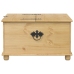 Caja de almacenaje Corona madera maciza de pino 90x78x45 cm