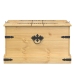 Caja de almacenaje Corona madera maciza de pino 78x78x45 cm