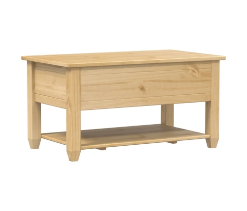 Mesa de centro cajones Corona madera maciza de pino 85x50x45 cm