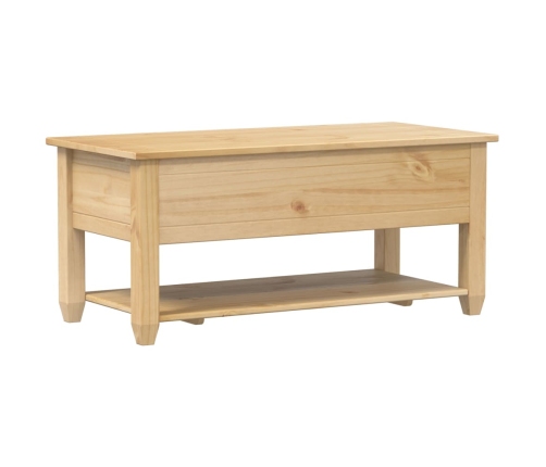 Mesa de centro cajones Corona madera maciza pino 100x48x45 cm