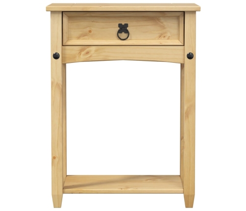 vidaXL Mesa consola Corona madera maciza de pino 55x35x73 cm