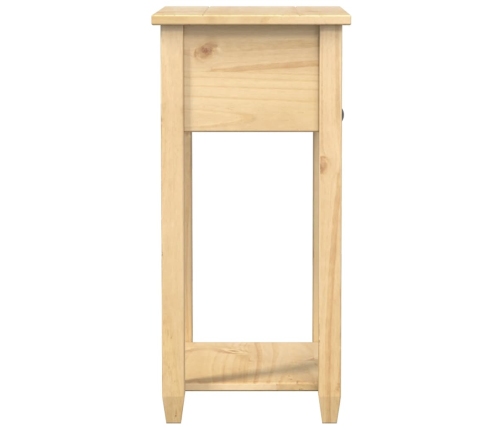 vidaXL Mesa consola Corona madera maciza de pino 55x35x73 cm