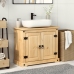 Mueble de lavabo de baño Corona madera maciza pino 73x33x60 cm