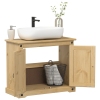 Mueble de lavabo de baño Corona madera maciza pino 73x33x60 cm