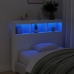 Cabecero de cama con LED blanco 120x17x102 cm