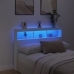 vidaXL Cabecero de cama con LED blanco 140x17x102 cm