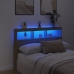 Cabecero de cama con LED roble Sonoma 140x17x102 cm