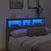 Cabecero de cama con LED roble Sonoma 160x17x102 cm