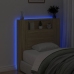 vidaXL Cabecero de cama con luz LED roble Sonoma 100x16,5x103,5 cm