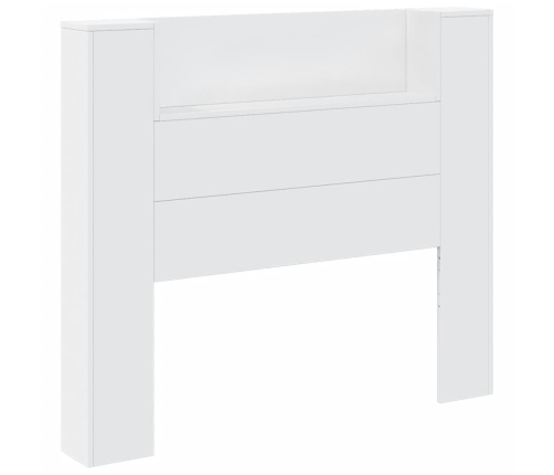 Cabecero de cama con luz LED blanco 120x16,5x103,5 cm