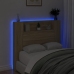 Cabecero de cama con luz LED roble Sonoma 120x16,5x103,5 cm