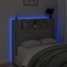 Cabecero de cama con luz LED gris Sonoma 120x16,5x103,5 cm