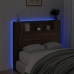 vidaXL Cabecero de cama con luz LED marrón roble 120x16,5x103,5 cm