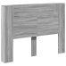 Cabecero de cama con luz LED gris Sonoma 140x16,5x103,5 cm