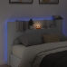 Cabecero de cama con luz LED blanco 160x16,5x103,5 cm