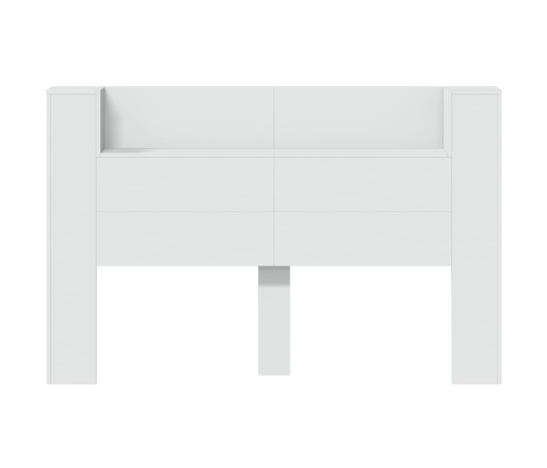 Cabecero de cama con luz LED blanco 160x16,5x103,5 cm