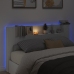 vidaXL Cabecero de cama con LED blanco 180x16,5x103,5 cm