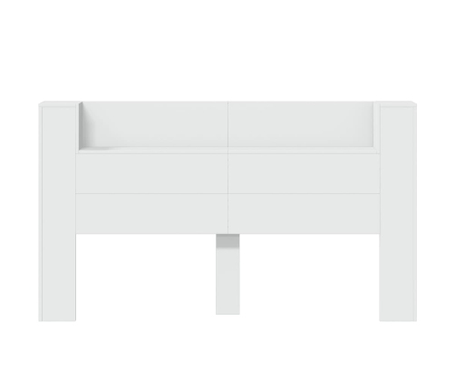 vidaXL Cabecero de cama con LED blanco 180x16,5x103,5 cm