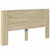 Cabecero de cama con LED roble Sonoma 180x16,5x103,5 cm