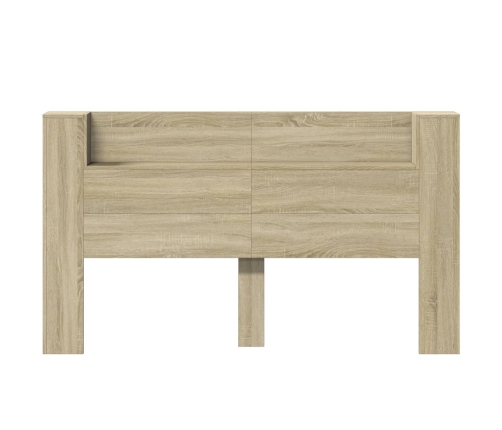 Cabecero de cama con LED roble Sonoma 180x16,5x103,5 cm