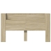 Cabecero de cama con LED roble Sonoma 180x16,5x103,5 cm