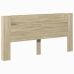 Cabecero de cama con LED roble Sonoma 200x16,5x103,5 cm