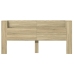 Cabecero de cama con LED roble Sonoma 220x16,5x103,5 cm