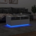 Mesa de centro con luces LED blanco 90x49x40 cm