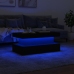 vidaXL Mesa de centro con luces LED blanco 90x50x40 cm