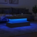 Mesa de centro con luces LED roble Sonoma 90x50x40 cm