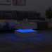 Mesa de centro con luces LED blanco 50x50x40 cm