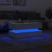 Mesa de centro con luces LED blanco 90x50x40 cm