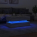 Mesa de centro con luces LED gris Sonoma 90x50x40 cm