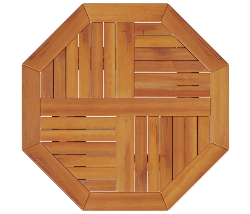 Mesa de jardín plegable madera maciza de acacia Ø60x75 cm