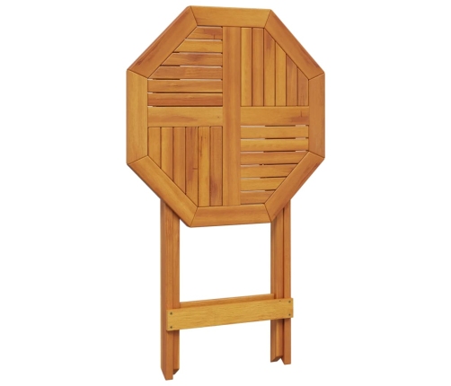 Mesa de jardín plegable madera maciza de acacia Ø60x75 cm