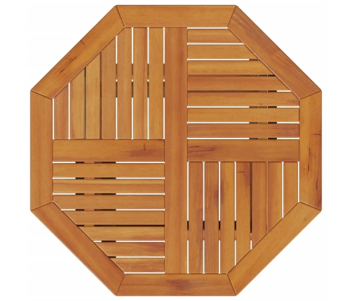 Mesa de jardín plegable madera maciza de acacia Ø70x75 cm