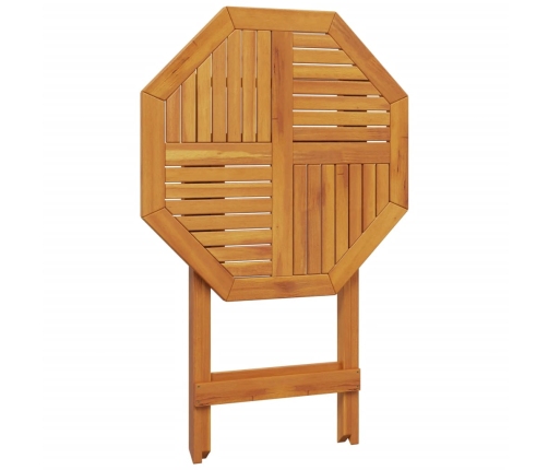 Mesa de jardín plegable madera maciza de acacia Ø70x75 cm