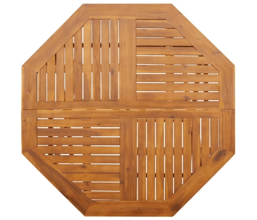 Mesa de jardín plegable madera maciza de acacia Ø110x75 cm