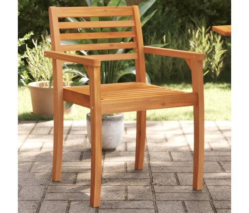 Sillas de jardín 2 uds madera maciza de acacia 59x55x85 cm