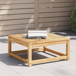 Mesa de jardín madera maciza de acacia 63x63x30 cm