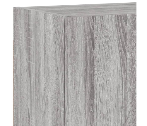 Muebles de TV de pared 5 pzas madera de ingeniería gris Sonoma