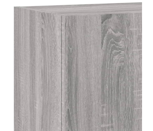 Muebles de TV de pared 5 pzas madera de ingeniería gris Sonoma