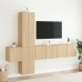 Muebles de TV de pared 5 pzas madera de ingeniería roble Sonoma