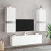 Muebles de TV de pared 6 piezas madera de ingeniería blanco