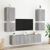 Muebles de TV de pared 6 pzas madera de ingeniería gris Sonoma