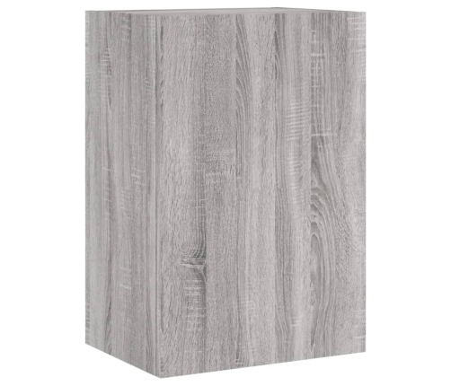 Muebles de TV de pared 6 pzas madera de ingeniería gris Sonoma