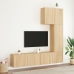 Muebles de TV de pared 5 pzas madera de ingeniería roble Sonoma