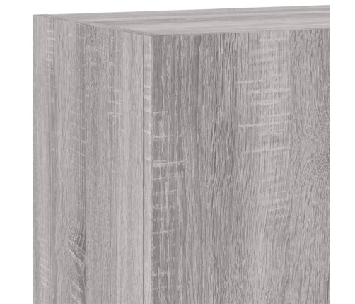 Muebles de TV de pared 5 pzas madera de ingeniería gris Sonoma